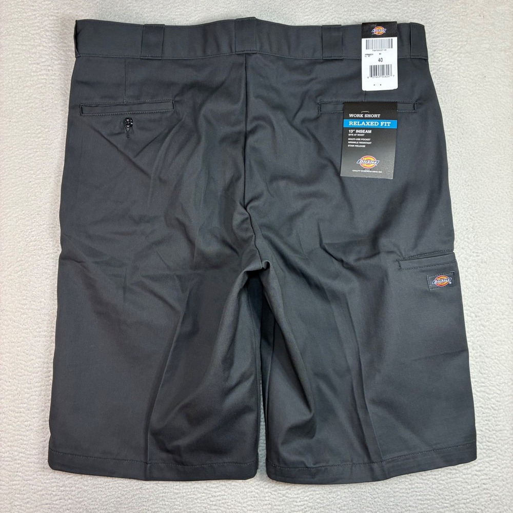 Dickies Work Shorts Men 40x13 Black Relaxed Fit Twill Skater Workwear Loose NWT